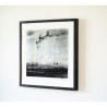 Industrial Morning- Resinotype over Silver leaves - Alternative Photography print by David Heger