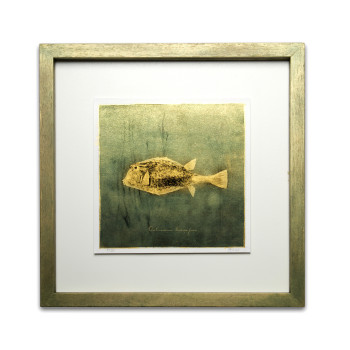 Golfish V. Resinotype over Gold leaf