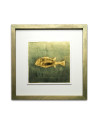 Golfish V. Resinotype over Gold leaf
