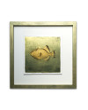 Goldfish - Resinotype over Gold leaf