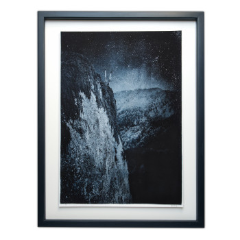 Starry Night over Bohemian Land - hand made alternative photography Resinotype